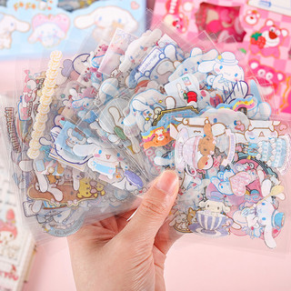 Sticker Cinnamoroll Gấu Dâu Kuromi Melody Set 25 Tấm Cute Decor Bình Nước Trang Trí Toploader Timo ST01