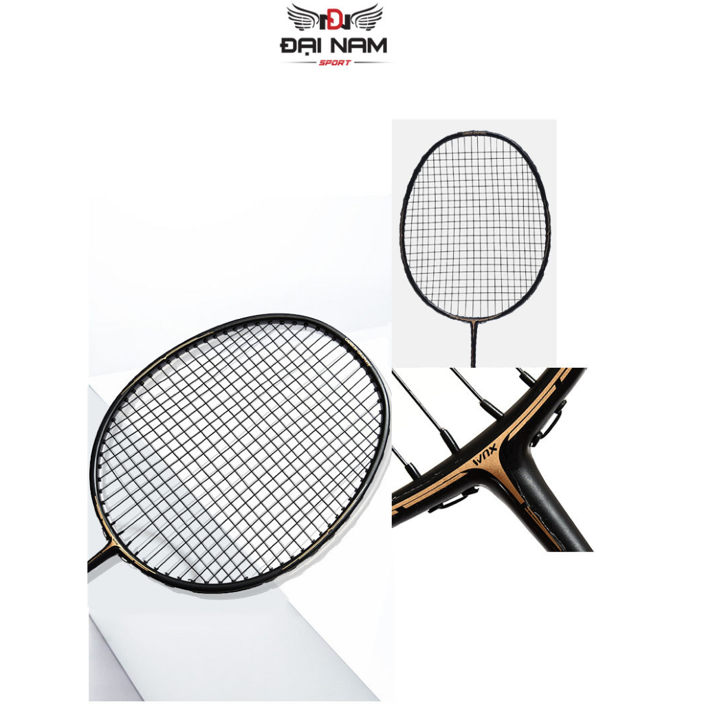 Ảnh Bộ 2 Vợt Cầu Lông Khung Carbon 710 Căng 11kg (24LBS) Đại Nam Sport + Tặng Túi Đựng Và 2 Quấn Cán 3