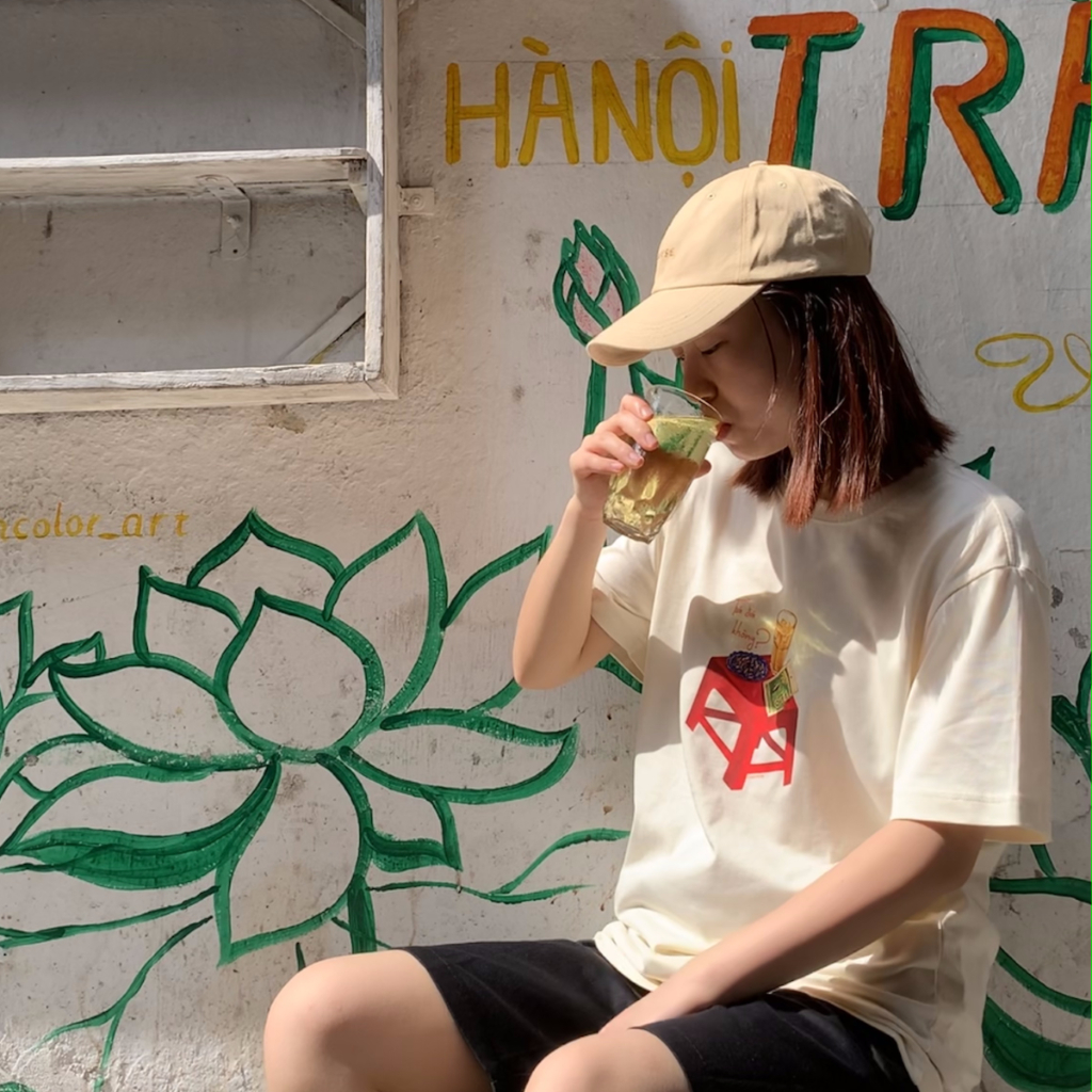 Áo thun Oversize cotton unisex nam nữ Goodore Trà đá thoáng mát năng động thiết kế độc đáo