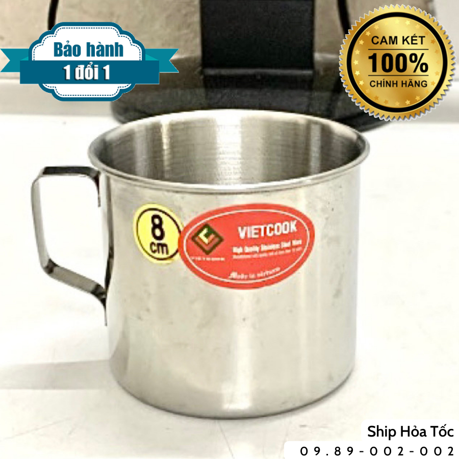 [Chính Hãng] Ca, cốc inox 430 cao cấp đủ size 6 cm, 7 cm, 8 cm sỉ, lẻ ...