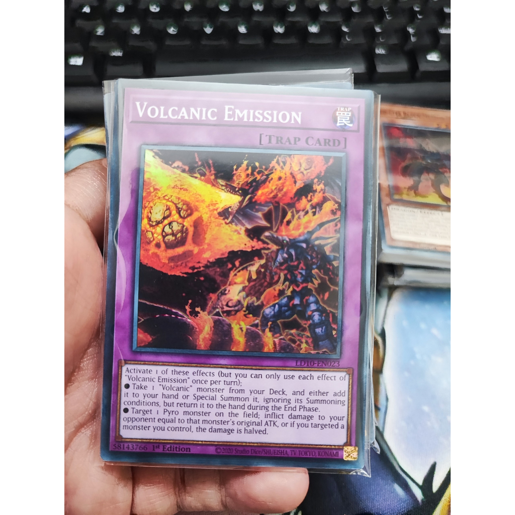 [Yugioh Funny Shop] 1 lá thẻ bài Volcanic Emission - LD10-EN023 - Super ...