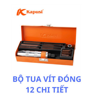 Bộ tô vít đóng tự động đảo chiều K-7194 Kapusi 12 chi tiết - Bộ tuốc nơ vít đóng Kapusi