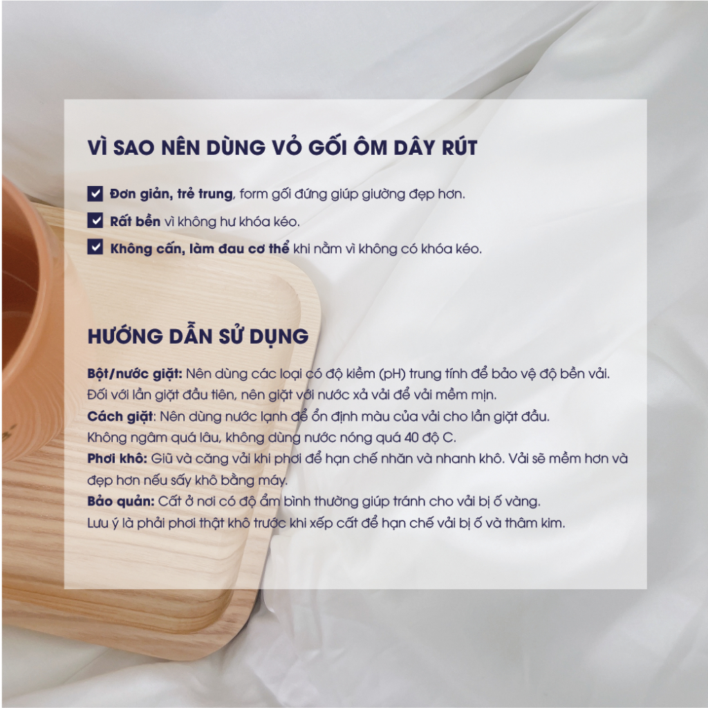 Ảnh Vỏ Gối Ôm trắng trơn 100% Cotton tự nhiên Changmi Bedding - 40x110 cm (1 chiếc) 4