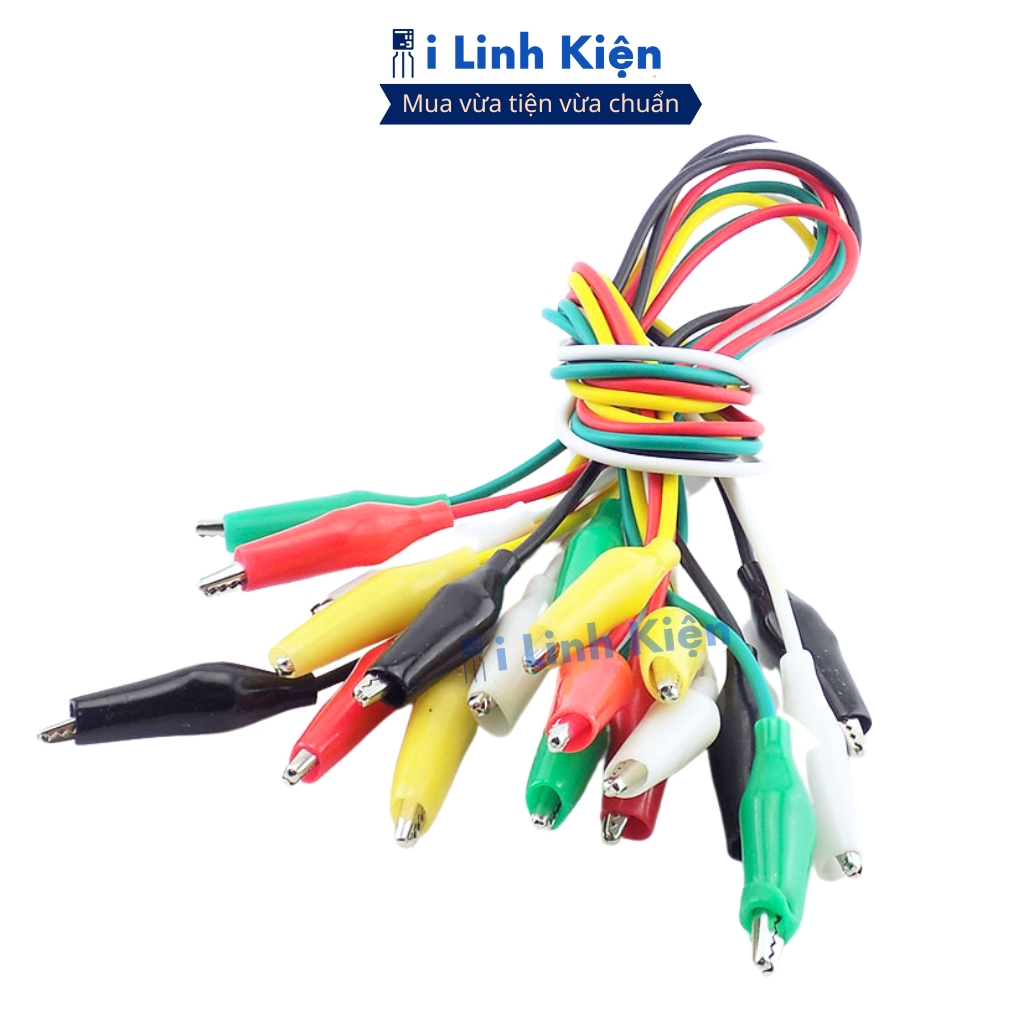 Dây kẹp cá sấu nhỏ 26mm loại tốt dài 50cm đảm bảo chất lượng ilinhkien.