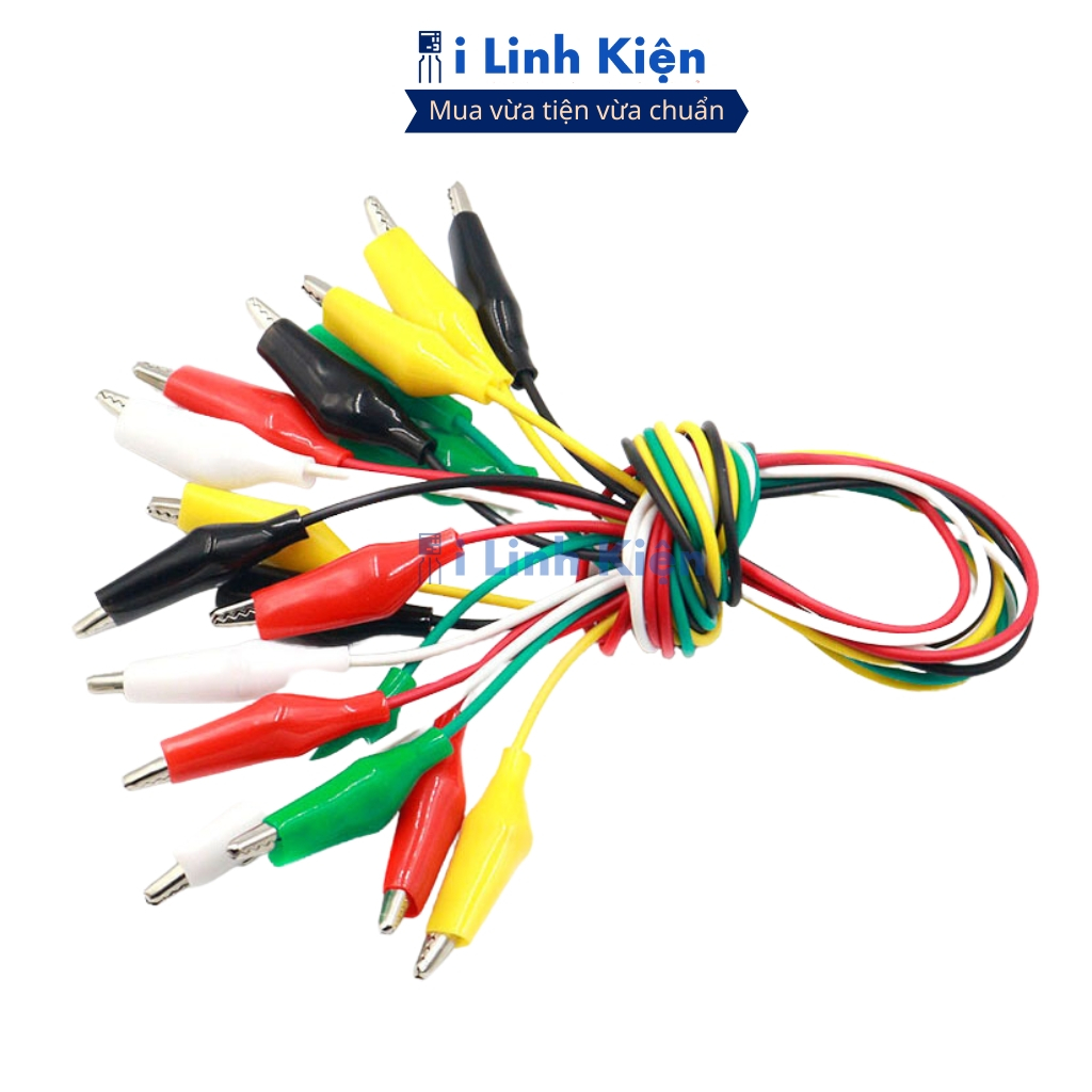 Dây kẹp cá sấu nhỏ 26mm loại tốt dài 50cm đảm bảo chất lượng ilinhkien.