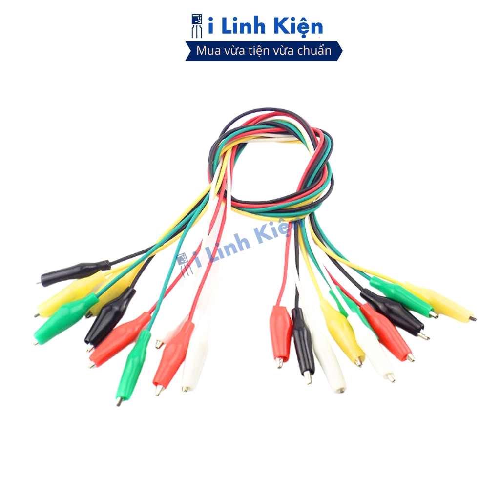 Dây kẹp cá sấu nhỏ 26mm loại tốt dài 50cm đảm bảo chất lượng ilinhkien.