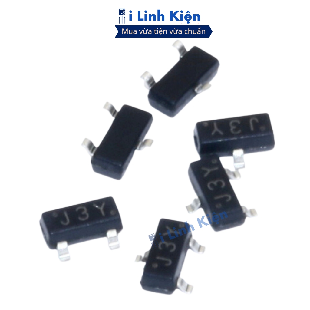 Transistor S8050 SMD J3Y 0.5A 40V chân dán combo 20 con chất lượng cao ilinhkien.
