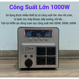 Ảnh 2 – Trạm Phát Điện 220V - Trạm Sạc Dự Phòng Công Suất Lớn - Lưu Điện - Tích Điện - Di Động (có thể sạc năng lượng mặt trời)