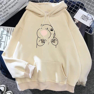 Áo Hoodie in hình Gấu phồng má, áo hoodie nỉ nhiều màu