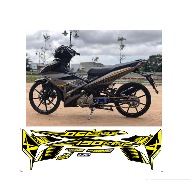TEM RỜI EXCITER 150 CAO CẤP ĐA DẠNG MÀU SẮC