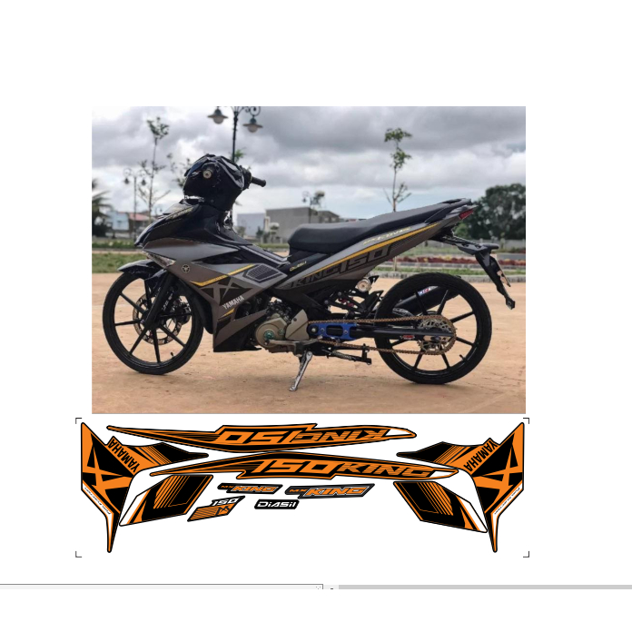 TEM RỜI EXCITER 150 CAO CẤP ĐA DẠNG MÀU SẮC