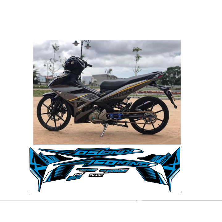 TEM RỜI EXCITER 150 CAO CẤP ĐA DẠNG MÀU SẮC