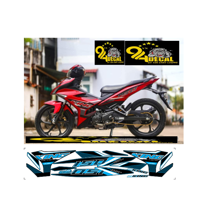 TEM RỜI EXCITER 150 CAO CẤP ĐA DẠNG MÀU SẮC