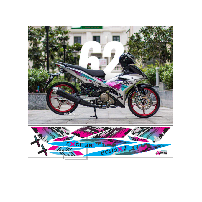 tem rời exciter 150 nhà phố cao cấp