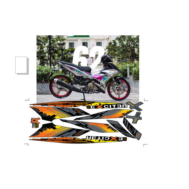 tem rời exciter 150 nhà phố cao cấp
