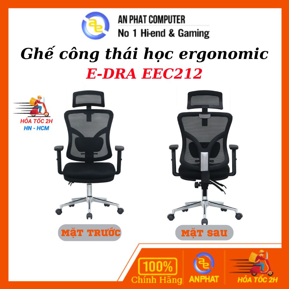 Ghế công thái học ergonomic E-Dra EEC212 / EEC213/ EEC214/ EEC218