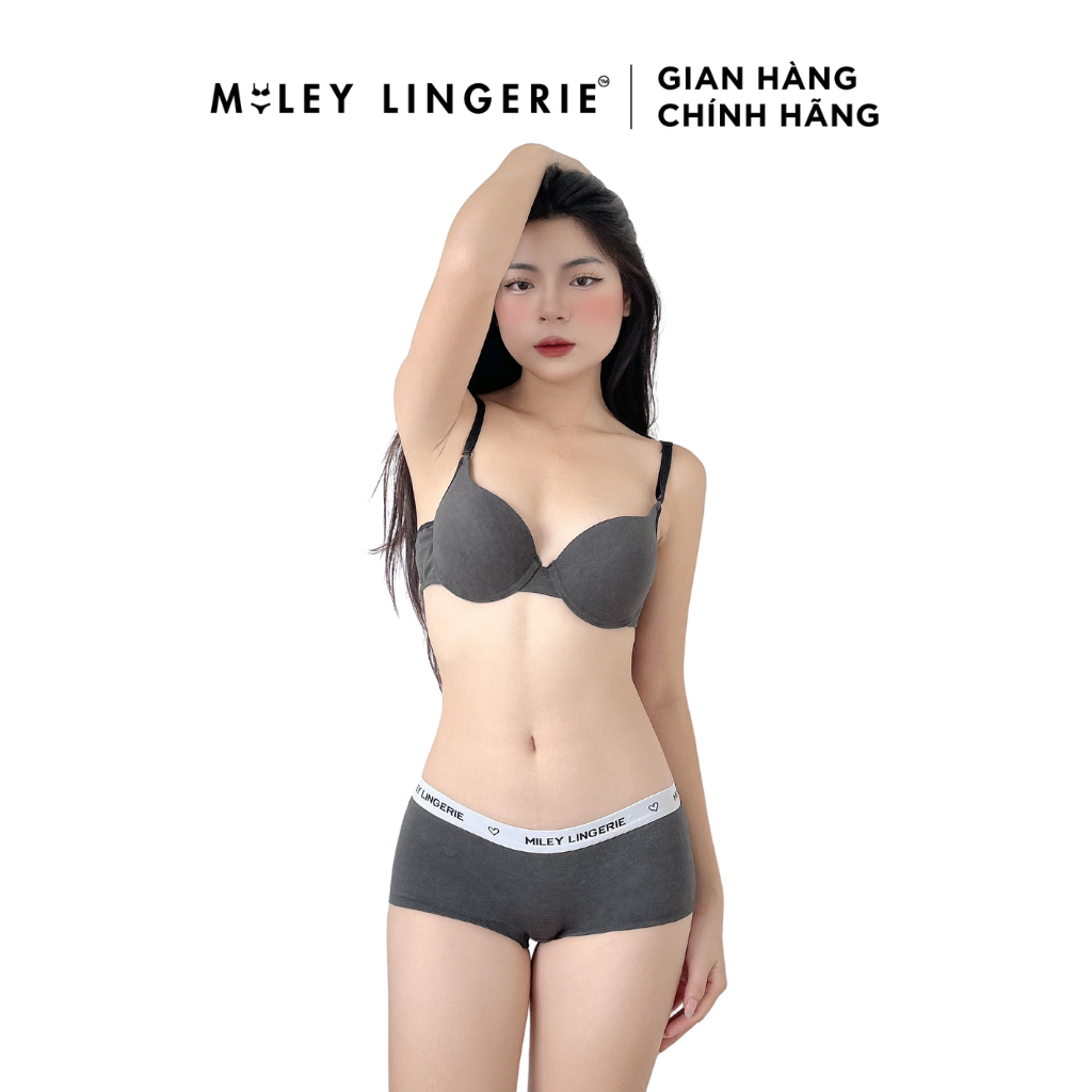 Ảnh "New"Bộ 2 Quần Lót Nữ Cotton Boy Short Lưng Logo Miley Lingerie 2