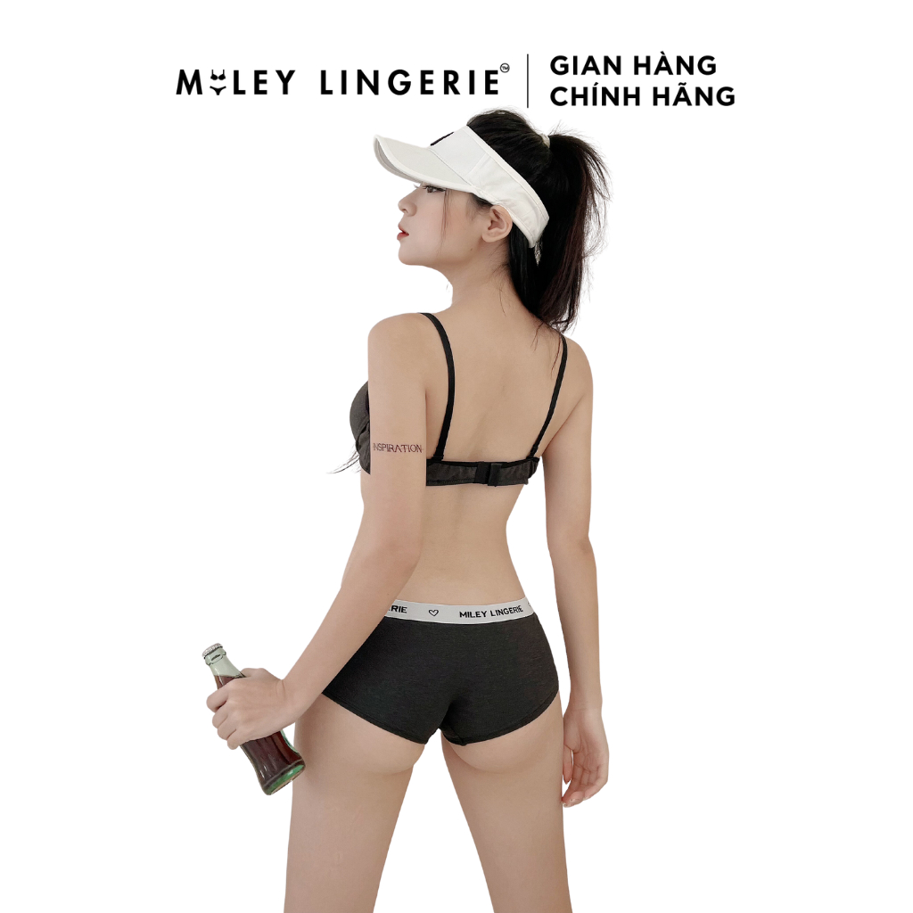 Ảnh "New"Bộ 2 Quần Lót Nữ Cotton Boy Short Lưng Logo Miley Lingerie 3