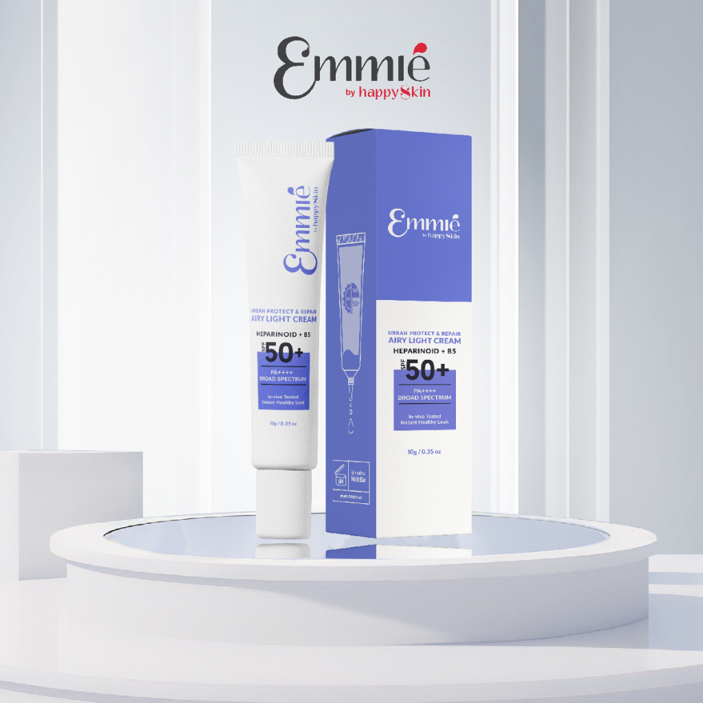 Ảnh Kem Chống Nắng Phục Hồi Urban Protect & Repair Airy Light Cream SPF50+ PA++++ 10ml Emmié By Happyskin 4