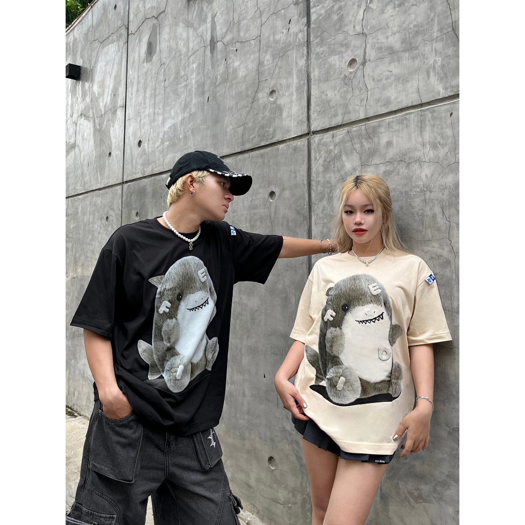 Ảnh Áo thun FIDE cá mập Baby Shark phông unisex nam nữ form rộng cổ tròn ulzzang BABY SHARK 02 4