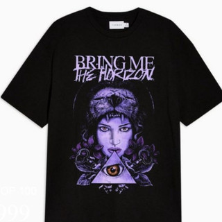 Kaos Baju BMTH BRING ME THE HORIZON Oversize BAND METAL - tshirt musik vintage Pria Wanita Hitam 24S pria