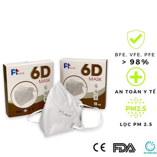 COMBO 50 cái Khẩu Trang 6D 5 lớp PT Mask Cao Cấp Phương Tuyến hàng chính hãng