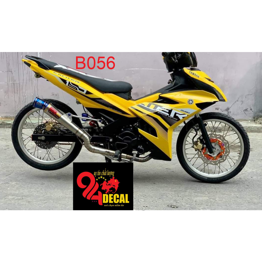 tem rời exciter 150 cao cấp đa dạng màu sắc