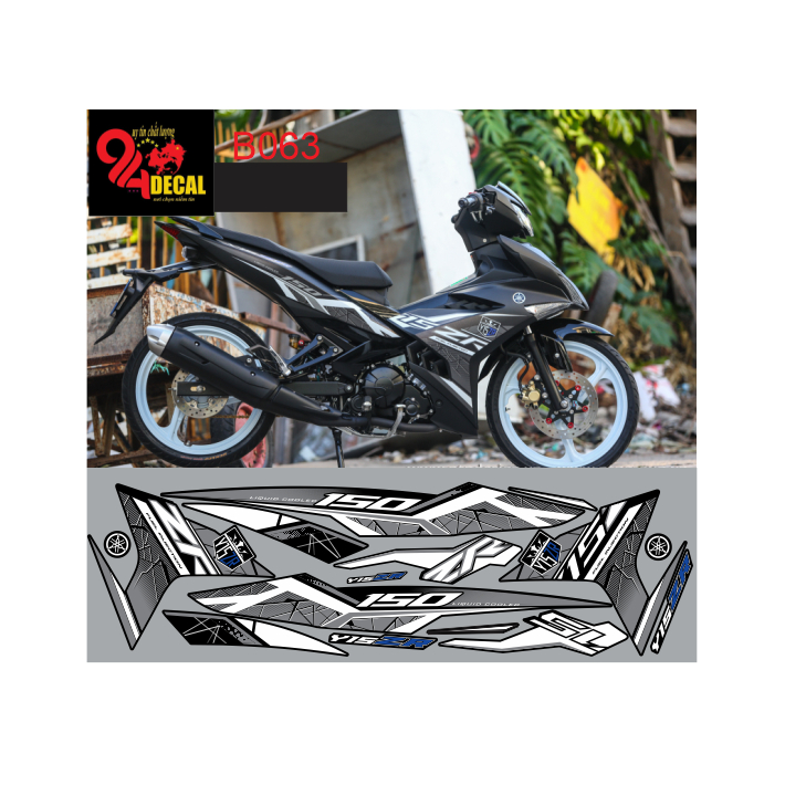 tem rời exciter 150 mẫu y15zr cao cấp