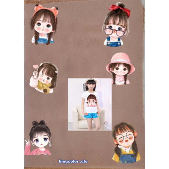 [Hình ủi nhiệt] Sticker-HÌNH Em Bé CHI BI in ủi trực tiếp bằng bàn là bàn ủi,Đơn giản dễ làm nhât-THEO YÊU CẦU INBOX