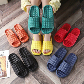 Dép lê xốp đi trong nhà tắm, 🌸free ship🌸 dép văn phòng,  hình ô vuông chống trơn trượt