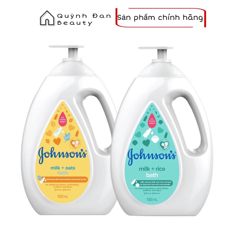 Sữa tắm Johnson's Sữa Gạo - Yến Mạch 1000ml