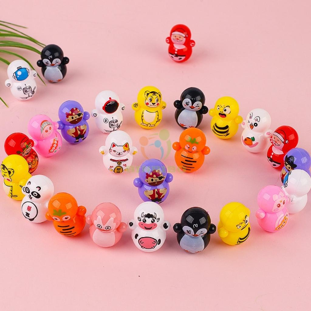 (combo 10 con) Lật đật mini cho bé hình Squid Game Và Doraemon dễ thương siêu đáng yêu - Binbibo