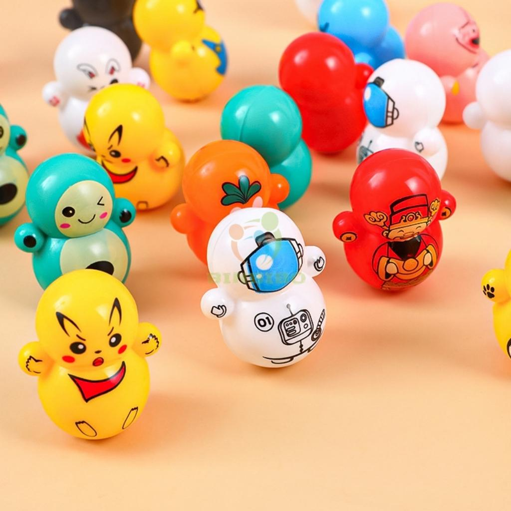 (combo 10 con) Lật đật mini cho bé hình Squid Game Và Doraemon dễ thương siêu đáng yêu - Binbibo