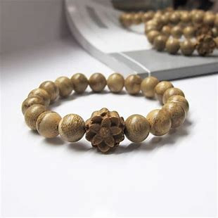Vòng Tay Trầm Hương 8 ly Phối Charm Hoa Sen .