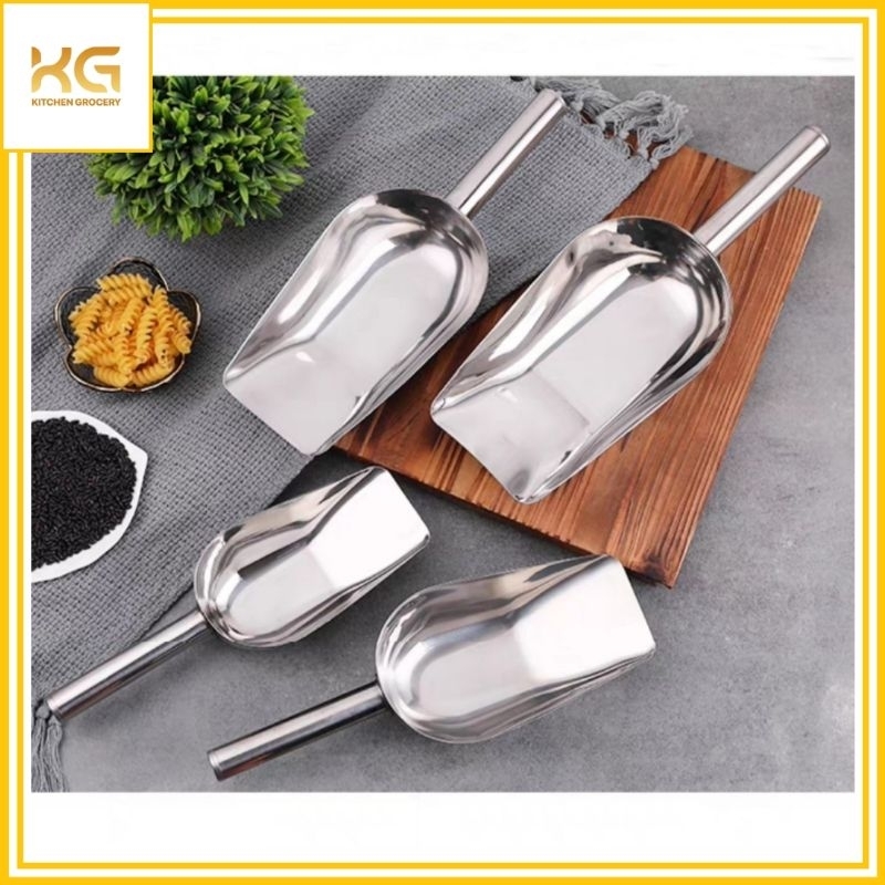 Xẻng Xúc Đá Inox, Muỗng Xúc Ngũ Cốc Đầu Vuông | Shopee Việt Nam