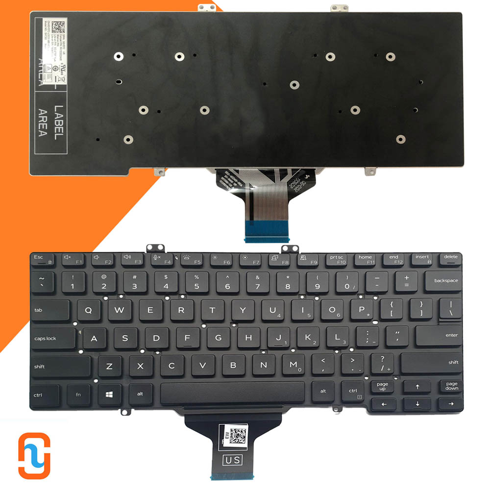 Gintai Tastiera Francese AZERTY Retroilluminata Per Dell Latitude (7400, 7410, 5400, 5401, 5410, 5411, 3400)