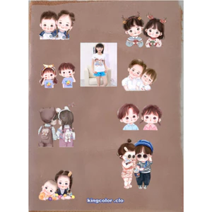 HÌNH ỦI ÁO-Sticker Em Bé Song Sinh Dễ Thương-ủi trực tiêp bằng bàn là bàn ủi TẠI NHÀ-GIÁ KHUYẾN MÃI