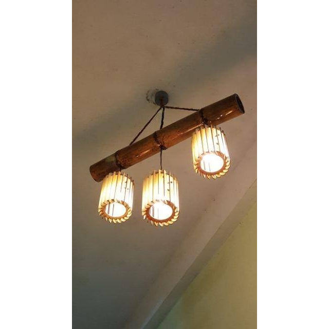 Đèn gỗ DIY, Đèn gỗ trang trí đủ đui bóng dây