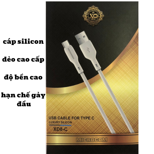 Cáp Sạc Nhanh Dây sạc USB to TYPE C MICROCOM Chất Liệu LUXURY SILICON ...