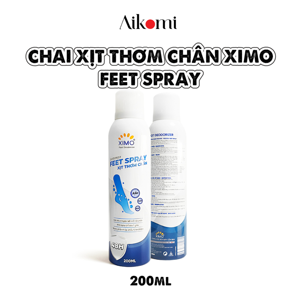Ảnh Bình xịt ngăn mùi hôi chân XIMO Feet Spray Xịt khử mùi thơm chân hạn chế vi khuẩn và lưu giữ mùi hương cho lòng bàn chân 4