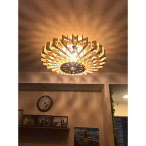 Đèn gỗ đèn trần 90cm