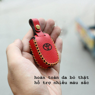 [UY TÍN] Bao da chìa khóa cơ Toyota Vios, Yaris, Innova, Altis, Fortuner, Hilux, Camry bằng da bò
