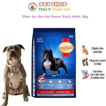 Thức ăn cho chó Power Pack Adult 3kg - Thức ăn hạt phát triển cơ bắp cho chó lớn
