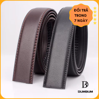 Dây Nịt Thắt Lưng Nam Da Lớp 2 Không Có Khóa Đi Kèm Bền Đẹp 3.5cm DUMBUM DDT100