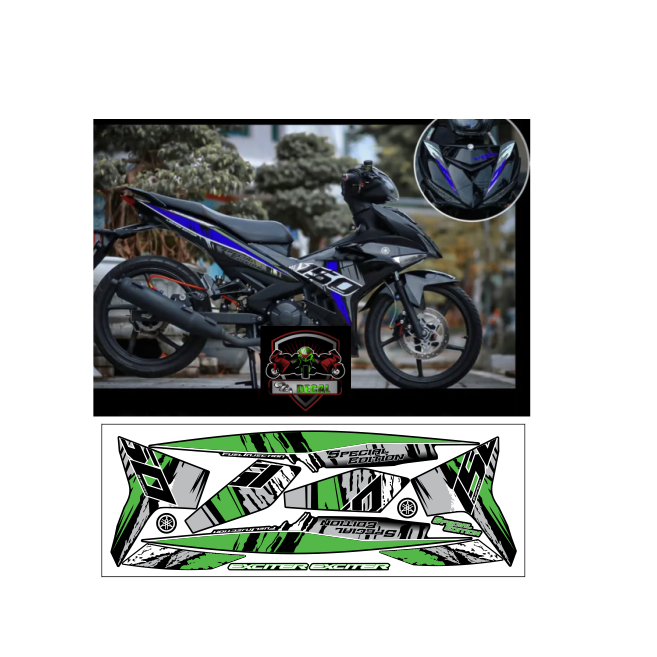 tem rời EXCITER 150 cao cấp đa dạng màu sắc