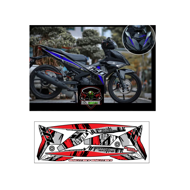 tem rời EXCITER 150 cao cấp đa dạng màu sắc