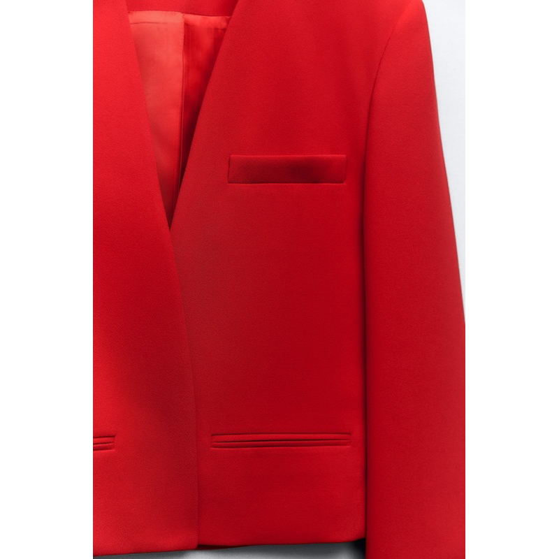 Bộ - Áo blazer nữ & Quần màu đỏ tươi [MAY THEO SỐ ĐO] - chất liệu cao cấp, 2 lớp, lót lụa mềm