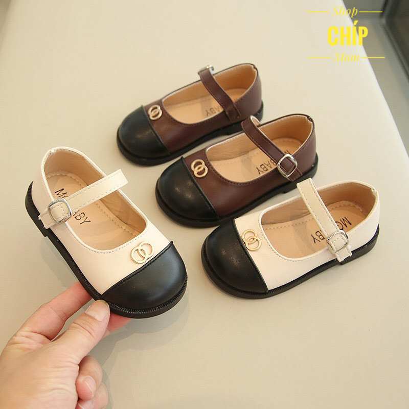 giày búp bê bé gái giày bệ cho bé đi học đi chơi công chúa mềm êm chân đế chống trượt MG Baby full box V786
