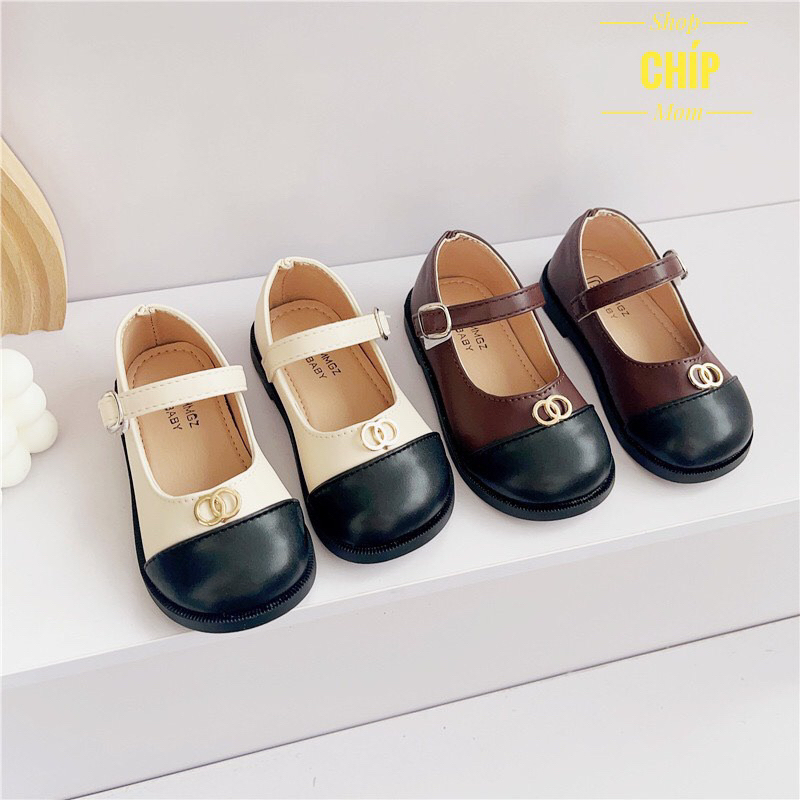 giày búp bê bé gái giày bệ cho bé đi học đi chơi công chúa mềm êm chân đế chống trượt MG Baby full box V786