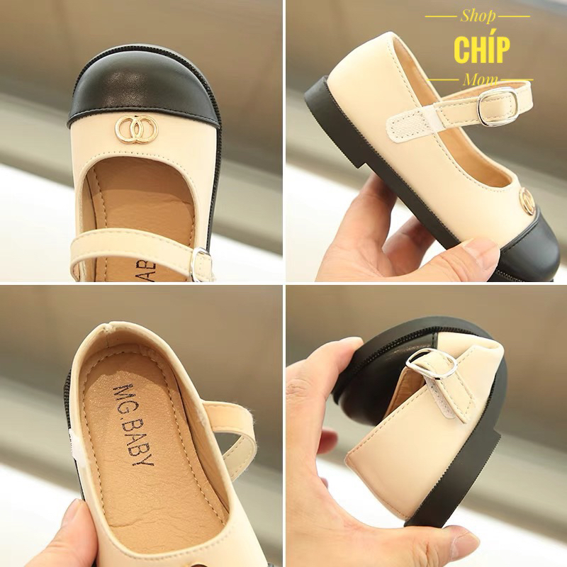 giày búp bê bé gái giày bệ cho bé đi học đi chơi công chúa mềm êm chân đế chống trượt MG Baby full box V786